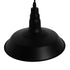 GloboStar® RAY 01050 Vintage Industrial Κρεμαστό Φωτιστικό Οροφής Μονόφωτο 1 x E27 Μαύρο Μεταλλικό Καμπάνα Φ26 x Y25cm - ledmania.gr