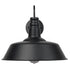 GloboStar® SORD 01053 Vintage Επιτοίχιο Φωτιστικό Απλίκα Μονόφωτο 1 x E27 IP20 Μαύρο Μέταλλο - Μ36 x Π42 x Υ32cm - ledmania.gr