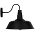 GloboStar® SORD 01053 Vintage Επιτοίχιο Φωτιστικό Απλίκα Μονόφωτο 1 x E27 IP20 Μαύρο Μέταλλο - Μ36 x Π42 x Υ32cm - ledmania.gr
