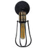 GLOBOSTAR® CATEL 01056 Vintage Φωτιστικό Τοίχου - Απλίκα με Ντουί 1 x E27 AC 220-240V IP20 - Μαύρο & Χρυσό - Μ12 x 15 x Υ32cm - ledmania.gr