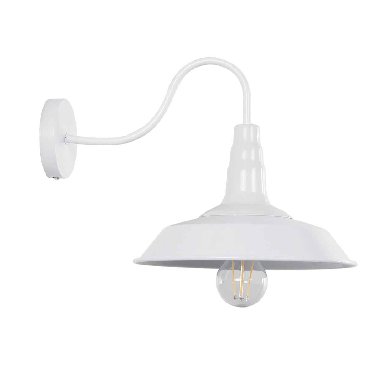 GLOBOSTAR® RAY 01066 Vintage Φωτιστικό Τοίχου - Απλίκα με Ντουί 1 x E27 AC 220-240V IP20 - Λευκό - Μ26 x Π37 x Υ32cm - ledmania.gr
