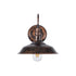 GloboStar® SORD 01067 Vintage Επιτοίχιο Φωτιστικό Απλίκα Μονόφωτο 1 x E27 IP20 Χάλκινο Μέταλλο - Μ26 x Π37 x Υ32cm - ledmania.gr