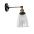 GLOBOSTAR® LYDIA 01071 Vintage Φωτιστικό Τοίχου - Απλίκα με Ντουί 1 x E27 AC 220-240V IP20 - Μαύρο & Χρυσό - Μ14 x Π26 x Υ30cm - ledmania.gr