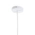 GLOBOSTAR® ANER 01072 Vintage Κρεμαστό Φωτιστικό Οροφής με Ντουί 1 x E27 AC 220-240V IP20 - Λευκό & Χρυσό - Μ27.5 x Π27.5 x Υ19cm