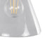 GLOBOSTAR® BINGLEY 01074 Vintage Φωτιστικό Τοίχου - Απλίκα με Ντουί 1 x E27 AC 220-240V IP20 - Διάφανο & Χρυσό - Μ18 x Π28 x Υ25cm - ledmania.gr