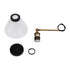 GLOBOSTAR® BINGLEY 01074 Vintage Φωτιστικό Τοίχου - Απλίκα με Ντουί 1 x E27 AC 220-240V IP20 - Διάφανο & Χρυσό - Μ18 x Π28 x Υ25cm - ledmania.gr