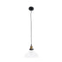 GLOBOSTAR® BINGLEY 01075 Vintage Κρεμαστό Φωτιστικό Οροφής με Ντουί 1 x E27 AC 220-240V IP20 - Διάφανο & Χρυσό - Μ24.5 x Π24.5 x Υ15cm - ledmania.gr