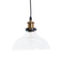 GLOBOSTAR® BINGLEY 01075 Vintage Κρεμαστό Φωτιστικό Οροφής με Ντουί 1 x E27 AC 220-240V IP20 - Διάφανο & Χρυσό - Μ24.5 x Π24.5 x Υ15cm - ledmania.gr