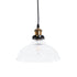 GLOBOSTAR® BINGLEY 01075 Vintage Κρεμαστό Φωτιστικό Οροφής με Ντουί 1 x E27 AC 220-240V IP20 - Διάφανο & Χρυσό - Μ24.5 x Π24.5 x Υ15cm - ledmania.gr