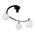 GLOBOSTAR® SELINA 01089 Μοντέρνο Φωτιστικό Οροφής με Ντουί 3 x E27 AC 220-240V IP20 - Μαύρο & Λευκό - Μ60 x Π60 x Υ45cm - ledmania.gr