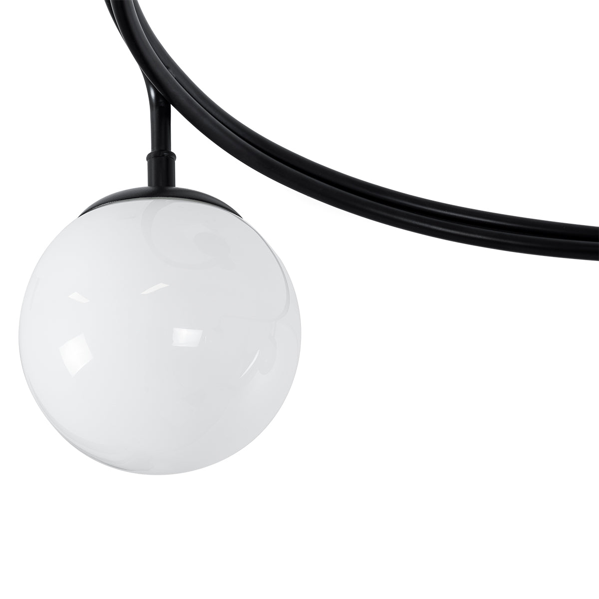 GLOBOSTAR® SELINA 01089 Μοντέρνο Φωτιστικό Οροφής με Ντουί 3 x E27 AC 220-240V IP20 - Μαύρο & Λευκό - Μ60 x Π60 x Υ45cm - ledmania.gr
