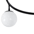 GLOBOSTAR® SELINA 01089 Μοντέρνο Φωτιστικό Οροφής με Ντουί 3 x E27 AC 220-240V IP20 - Μαύρο & Λευκό - Μ60 x Π60 x Υ45cm - ledmania.gr