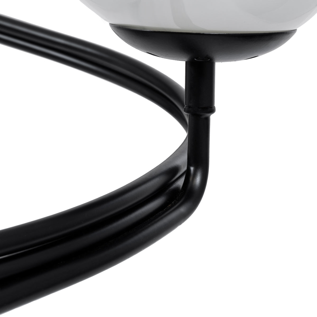 GLOBOSTAR® SELINA 01089 Μοντέρνο Φωτιστικό Οροφής με Ντουί 3 x E27 AC 220-240V IP20 - Μαύρο & Λευκό - Μ60 x Π60 x Υ45cm - ledmania.gr