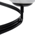GLOBOSTAR® SELINA 01089 Μοντέρνο Φωτιστικό Οροφής με Ντουί 3 x E27 AC 220-240V IP20 - Μαύρο & Λευκό - Μ60 x Π60 x Υ45cm - ledmania.gr