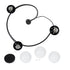GLOBOSTAR® SELINA 01089 Μοντέρνο Φωτιστικό Οροφής με Ντουί 3 x E27 AC 220-240V IP20 - Μαύρο & Λευκό - Μ60 x Π60 x Υ45cm - ledmania.gr