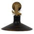 GLOBOSTAR® VINSA 01136 Boho Φωτιστικό Τοίχου - Απλίκα με Ντουί 1 x E27 AC 220-240V IP20 - Μαύρο & Μπεζ - Μ50 x Π27 x Υ25cm - ledmania.gr