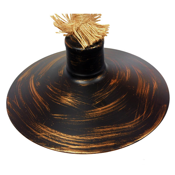 GLOBOSTAR® VINSA 01136 Boho Φωτιστικό Τοίχου - Απλίκα με Ντουί 1 x E27 AC 220-240V IP20 - Μαύρο & Μπεζ - Μ50 x Π27 x Υ25cm - ledmania.gr