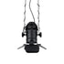 GLOBOSTAR® BROADWAY 01140 Vintage Φωτιστικό Οροφής με Ντουί 1 x E27 AC 220-240V IP20 - Μαύρο - Μ28 x Π25 x Υ100cm