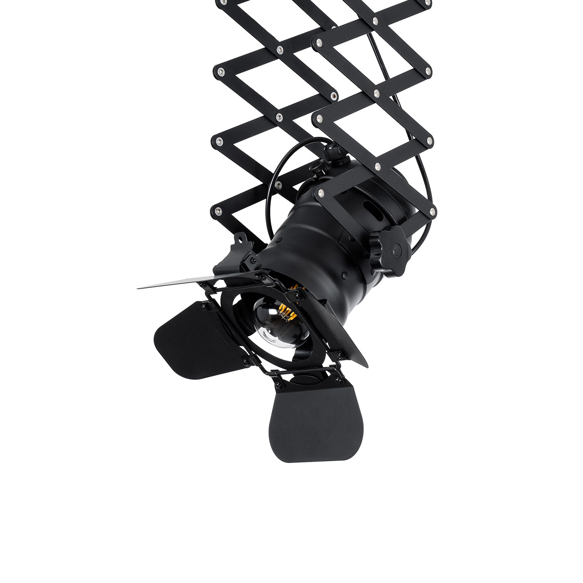 GLOBOSTAR® BROADWAY 01140 Vintage Φωτιστικό Οροφής με Ντουί 1 x E27 AC 220-240V IP20 - Μαύρο - Μ28 x Π25 x Υ100cm