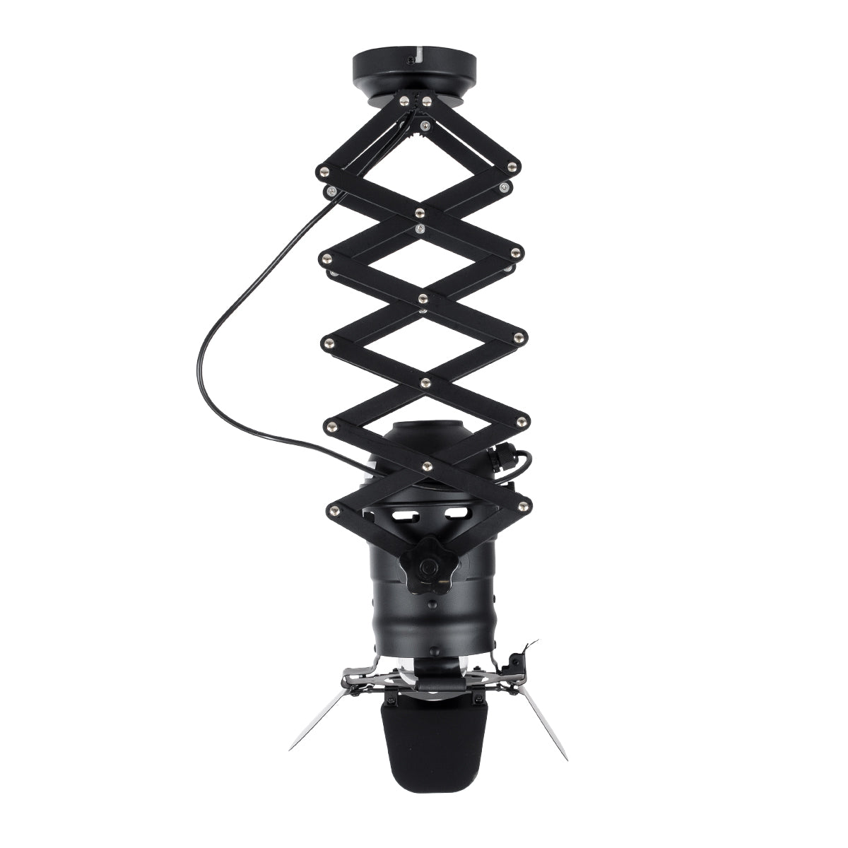 GLOBOSTAR® BROADWAY 01140 Vintage Φωτιστικό Οροφής με Ντουί 1 x E27 AC 220-240V IP20 - Μαύρο - Μ28 x Π25 x Υ100cm