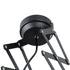 GLOBOSTAR® BROADWAY 01140 Vintage Φωτιστικό Οροφής με Ντουί 1 x E27 AC 220-240V IP20 - Μαύρο - Μ28 x Π25 x Υ100cm