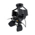 GLOBOSTAR® BROADWAY 01140 Vintage Φωτιστικό Οροφής με Ντουί 1 x E27 AC 220-240V IP20 - Μαύρο - Μ28 x Π25 x Υ100cm