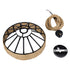 GLOBOSTAR® SAHARA 01146 Boho Κρεμαστό Φωτιστικό Οροφής με Ντουί 1 x E27 AC 220-240V IP20 - Μπεζ & Μαύρο - Μ31 x Π31 x Υ14cm - ledmania.gr