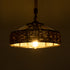 GLOBOSTAR® SAHARA 01146 Boho Κρεμαστό Φωτιστικό Οροφής με Ντουί 1 x E27 AC 220-240V IP20 - Μπεζ & Μαύρο - Μ31 x Π31 x Υ14cm - ledmania.gr