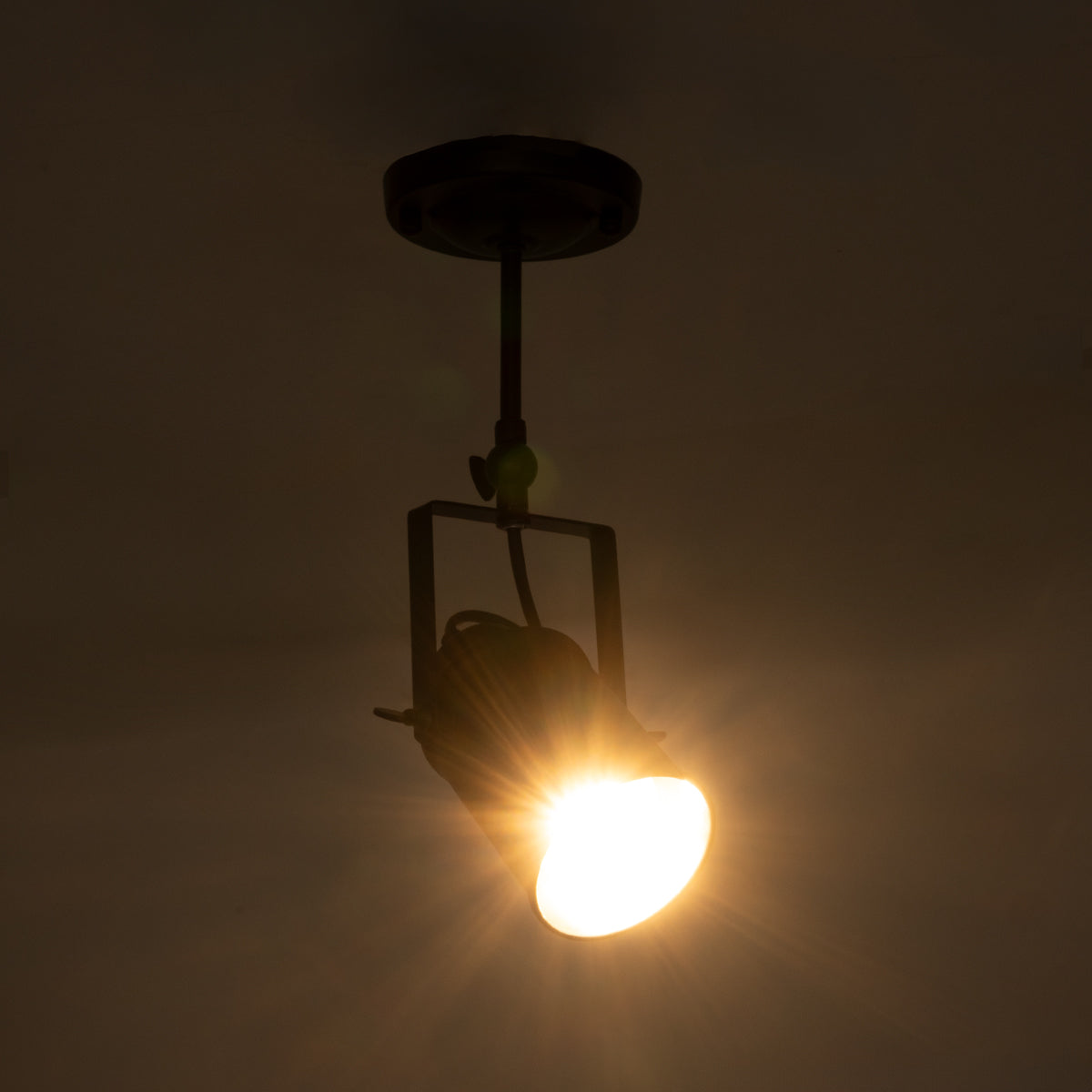 GLOBOSTAR® HOLLYWOOD 01153 Vintage Φωτιστικό Οροφής με Ντουί 1 x E27 AC 220-240V IP20 - Μαύρο - Μ8.5 x Π8.5 x Υ35cm - ledmania.gr