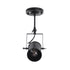 GLOBOSTAR® HOLLYWOOD 01153 Vintage Φωτιστικό Οροφής με Ντουί 1 x E27 AC 220-240V IP20 - Μαύρο - Μ8.5 x Π8.5 x Υ35cm - ledmania.gr