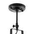 GLOBOSTAR® HOLLYWOOD 01153 Vintage Φωτιστικό Οροφής με Ντουί 1 x E27 AC 220-240V IP20 - Μαύρο - Μ8.5 x Π8.5 x Υ35cm - ledmania.gr