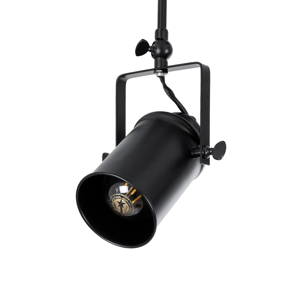 GLOBOSTAR® HOLLYWOOD 01154 Vintage Φωτιστικό Οροφής με Ντουί 2 x E27 AC 220-240V IP20 - Μαύρο - Μ45 x Π15 x Υ40cm - ledmania.gr