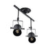 GLOBOSTAR® HOLLYWOOD 01154 Vintage Φωτιστικό Οροφής με Ντουί 2 x E27 AC 220-240V IP20 - Μαύρο - Μ45 x Π15 x Υ40cm - ledmania.gr