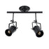 GLOBOSTAR® HOLLYWOOD 01154 Vintage Φωτιστικό Οροφής με Ντουί 2 x E27 AC 220-240V IP20 - Μαύρο - Μ45 x Π15 x Υ40cm - ledmania.gr