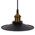 GloboStar® CARAVEL 01167 Vintage Industrial Κρεμαστό Φωτιστικό Οροφής Μονόφωτο Μαύρο Μεταλλικό Καμπάνα Φ22 x Y13cm - ledmania.gr