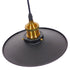 GloboStar® CARAVEL 01167 Vintage Industrial Κρεμαστό Φωτιστικό Οροφής Μονόφωτο Μαύρο Μεταλλικό Καμπάνα Φ22 x Y13cm - ledmania.gr