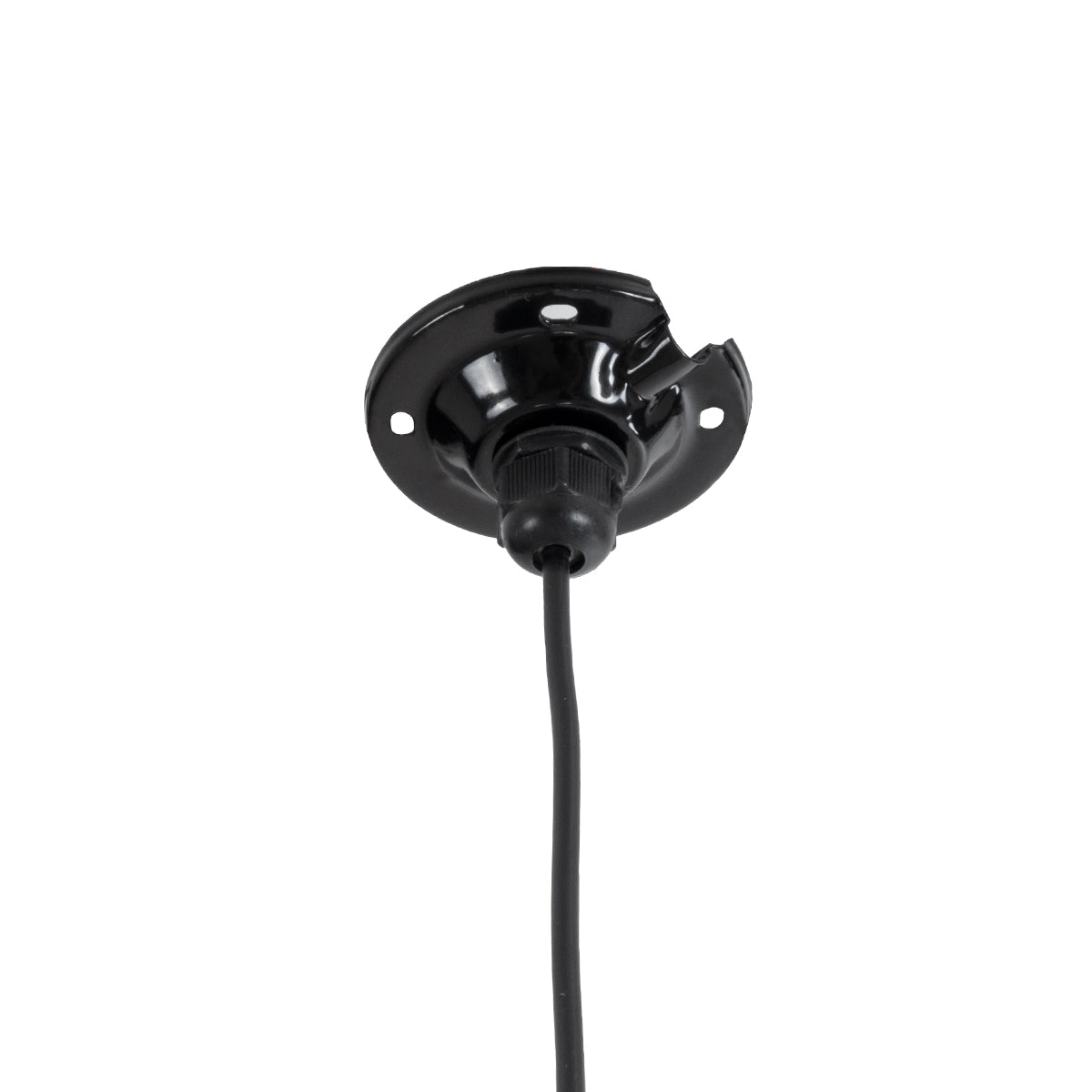 GLOBOSTAR® LOUVE 01176 Vintage Κρεμαστό Φωτιστικό Οροφής με Ντουί 1 x E27 AC 220-240V IP20 - Μαύρο - Μ40 x Π40 x Υ30cm