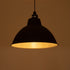 GLOBOSTAR® LOUVE 01176 Vintage Κρεμαστό Φωτιστικό Οροφής με Ντουί 1 x E27 AC 220-240V IP20 - Μαύρο - Μ40 x Π40 x Υ30cm