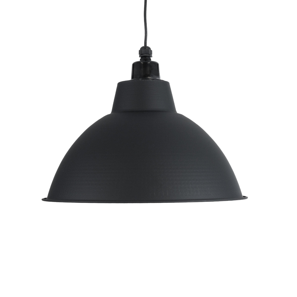 GLOBOSTAR® LOUVE 01176 Vintage Κρεμαστό Φωτιστικό Οροφής με Ντουί 1 x E27 AC 220-240V IP20 - Μαύρο - Μ40 x Π40 x Υ30cm