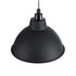 GLOBOSTAR® LOUVE 01176 Vintage Κρεμαστό Φωτιστικό Οροφής με Ντουί 1 x E27 AC 220-240V IP20 - Μαύρο - Μ40 x Π40 x Υ30cm