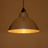 GLOBOSTAR® LOUVE 01178 Vintage Κρεμαστό Φωτιστικό Οροφής με Ντουί 1 x E27 AC 220-240V IP20 - Ασημί - Μ40 x Π40 x Υ30cm
