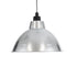 GLOBOSTAR® LOUVE 01178 Vintage Κρεμαστό Φωτιστικό Οροφής με Ντουί 1 x E27 AC 220-240V IP20 - Ασημί - Μ40 x Π40 x Υ30cm