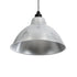 GLOBOSTAR® LOUVE 01178 Vintage Κρεμαστό Φωτιστικό Οροφής με Ντουί 1 x E27 AC 220-240V IP20 - Ασημί - Μ40 x Π40 x Υ30cm