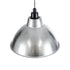 GLOBOSTAR® LOUVE 01178 Vintage Κρεμαστό Φωτιστικό Οροφής με Ντουί 1 x E27 AC 220-240V IP20 - Ασημί - Μ40 x Π40 x Υ30cm