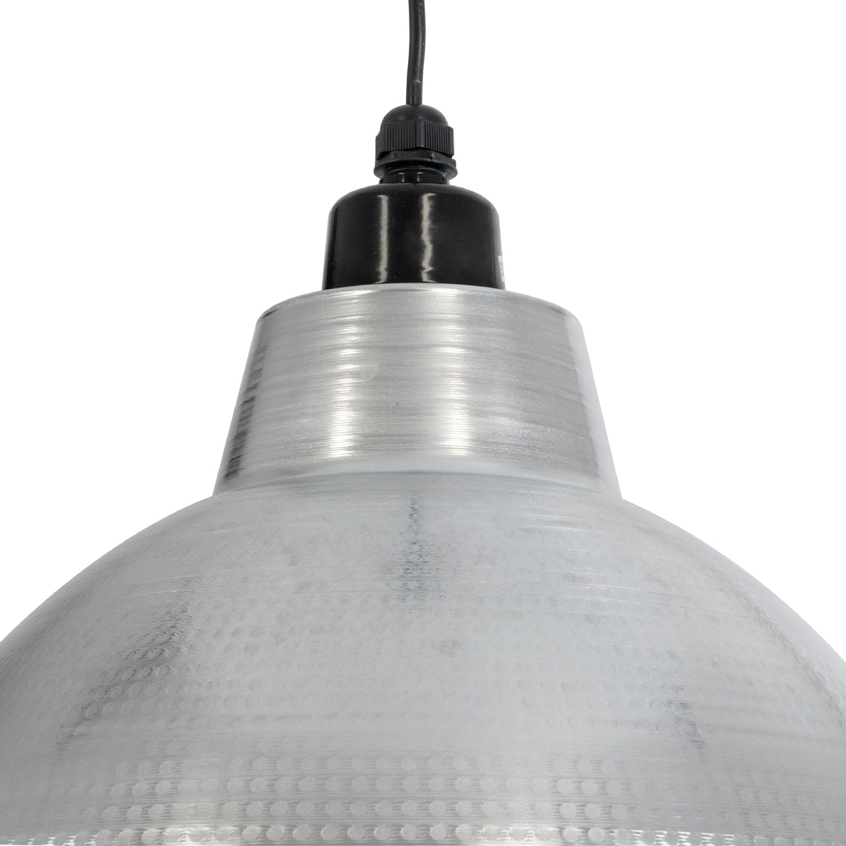 GLOBOSTAR® LOUVE 01178 Vintage Κρεμαστό Φωτιστικό Οροφής με Ντουί 1 x E27 AC 220-240V IP20 - Ασημί - Μ40 x Π40 x Υ30cm
