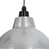 GLOBOSTAR® LOUVE 01178 Vintage Κρεμαστό Φωτιστικό Οροφής με Ντουί 1 x E27 AC 220-240V IP20 - Ασημί - Μ40 x Π40 x Υ30cm