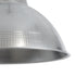 GLOBOSTAR® LOUVE 01178 Vintage Κρεμαστό Φωτιστικό Οροφής με Ντουί 1 x E27 AC 220-240V IP20 - Ασημί - Μ40 x Π40 x Υ30cm