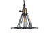 GloboStar® DANE 01181 Vintage Κρεμαστό Φωτιστικό Οροφής Μονόφωτο 1 x E27 AC220-240V IP20 - Φ10 x Υ20cm - Μαύρο Μεταλλικό Πλέγμα - 5 Χρόνια Εγγύηση - ledmania.gr