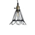 GloboStar® DANE 01181 Vintage Κρεμαστό Φωτιστικό Οροφής Μονόφωτο 1 x E27 AC220-240V IP20 - Φ10 x Υ20cm - Μαύρο Μεταλλικό Πλέγμα - 5 Χρόνια Εγγύηση - ledmania.gr