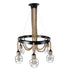 GLOBOSTAR® HELLET 01193 Vintage Κρεμαστό Φωτιστικό Οροφής με Ντουί 6 x E27 AC 220-240V IP20 - Μαύρο & Πράσινο - Μ72 x Π72 x Υ80cm - ledmania.gr